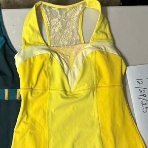 Yellow crowned athletics enchanted rose Belle Women's Top